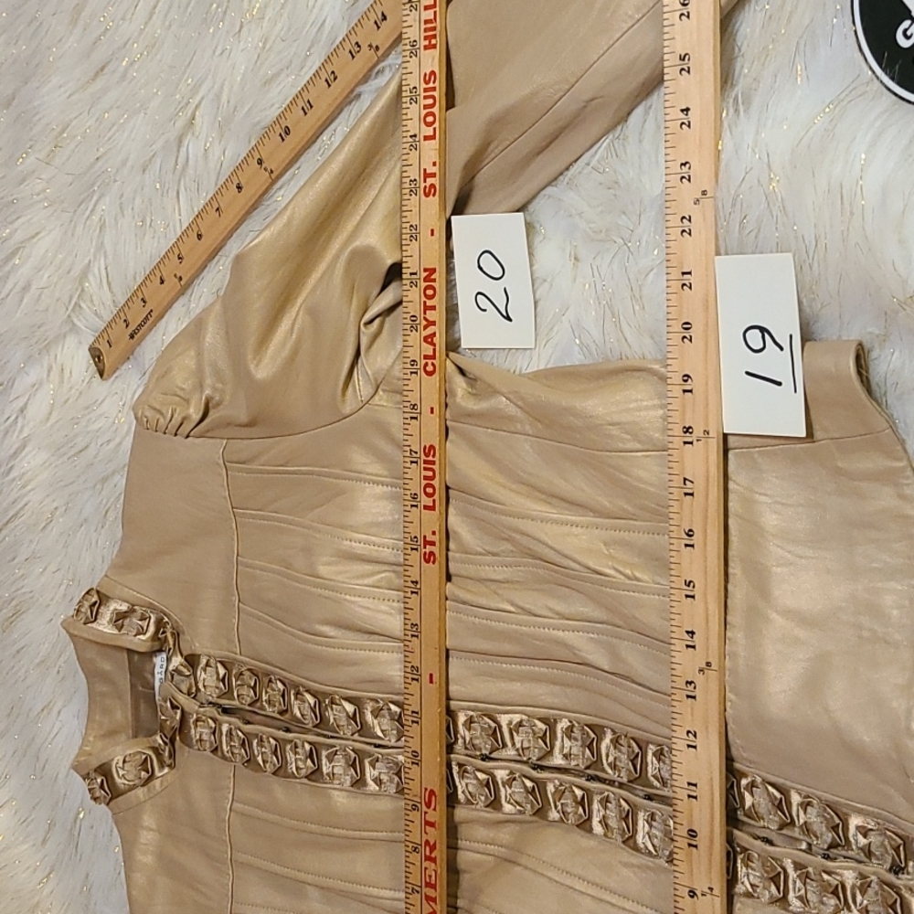 Peter Nygard Luxe Leather Jacket Size 14 - Picture 11 of 15